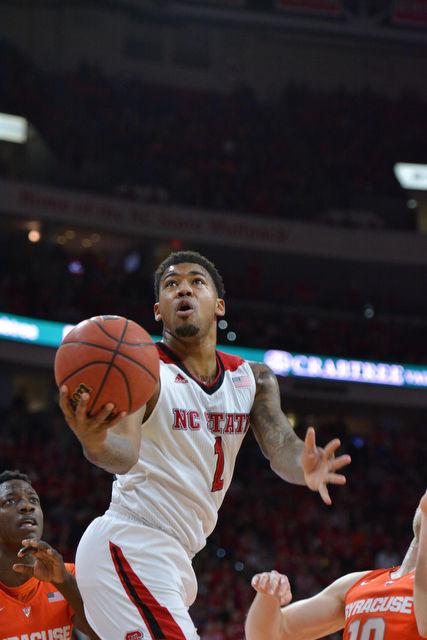 The N.C. State men's basketball team defeated the Syracuse Orange Saturday, March 7, 2015 at PNC Arena 71-57. With the win against the Orange the Wolfpack clenched a number 7 seed in the ACC tournament.