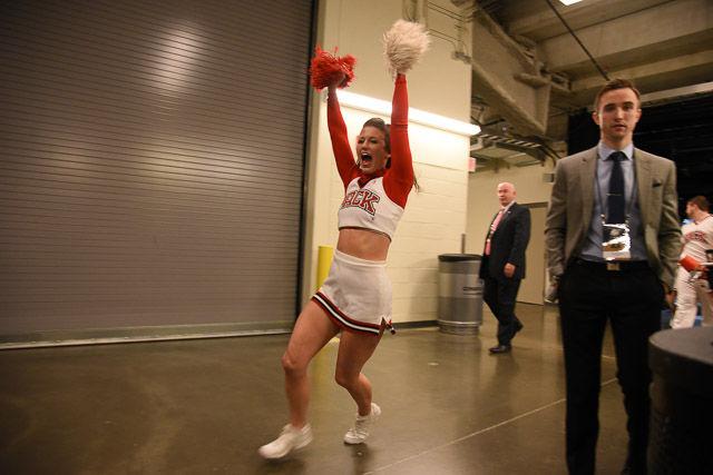 N.C. State defeats 1 seed Villanova in the third round of the NCAA Men's Basketball Tournament in Pittsburgh, PA Saturday, Mar. 21, 2015. The Wolfpack will face the winner of Louisville vs Northern Iowa in their Sweet Sixteen matchup in Syracuse, NY.