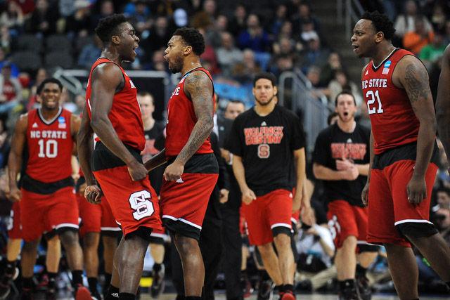 N.C. State defeats 1 seed Villanova in the third round of the NCAA Men's Basketball Tournament in Pittsburgh, PA Saturday, Mar. 21, 2015. The Wolfpack will face the winner of Louisville vs Northern Iowa in their Sweet Sixteen matchup in Syracuse, NY.