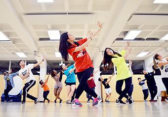 Wendy Chiang, a junior majoring in business administation and supply chain IT, leads the rest of the Fusion Dance family in the teaching of a new dance phrase. "Fusion to me is everything!" says Britnique Hodge, a senior majoring in both Sociology and Political Science. "It's my family here at college. I love dance and Fusion is a place where I can come and express myself and be around friends and people I have grown to call family."