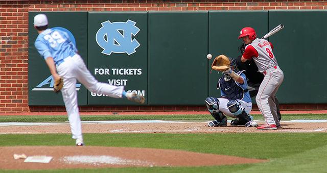 Junior infielder Ryne Willard goes to bat during the last game of the triple header against UNC-Chapel Hill. Willard had one hit and two runs in the 6-3 win April 12 in Boshamer Stadium.