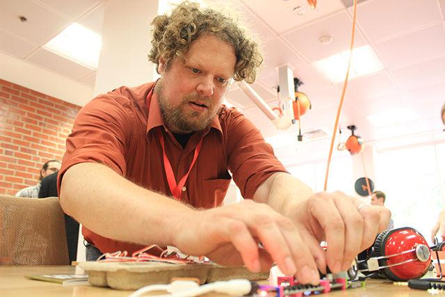 The D.H. Hill Library Makerspace is now open! This space focuses on introducing students and faculty to new technology of making things using 3D printers, 3D scanning, electronics prototyping, laser cutting and other Maker tools in a creative and collaborative environment. Unlike Hunt library where 3D printing is a service, the Makerspace at DHL allows students to work with 3D printers themselves. The large size of the room also allows it to be used as a teaching space and for conducting workshops.