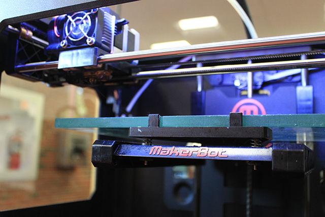 The D.H. Hill Library Makerspace is now open! This space focuses on introducing students and faculty to new technology of making things using 3D printers, 3D scanning, electronics prototyping, laser cutting and other Maker tools in a creative and collaborative environment. Unlike Hunt library where 3D printing is a service, the Makerspace at DHL allows students to work with 3D printers themselves. The large size of the room also allows it to be used as a teaching space and for conducting workshops.