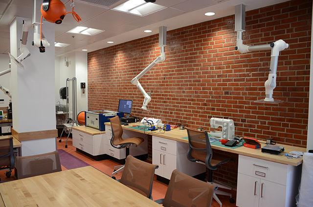 DH Hill library is located on main campus next to the Atrium. It offers a maker's space with 3D printers, computers, printers, technology to borrow, and plenty of space to study. Located near the main enterance the coffee shop Hill of Beans and in the West Wing is N.C. State's Howling Cow Creamery.