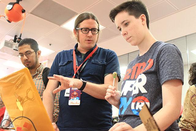 The D.H. Hill Library Makerspace is now open! This space focuses on introducing students and faculty to new technology of making things using 3D printers, 3D scanning, electronics prototyping, laser cutting and other Maker tools in a creative and collaborative environment. Unlike Hunt library where 3D printing is a service, the Makerspace at DHL allows students to work with 3D printers themselves. The large size of the room also allows it to be used as a teaching space and for conducting workshops.