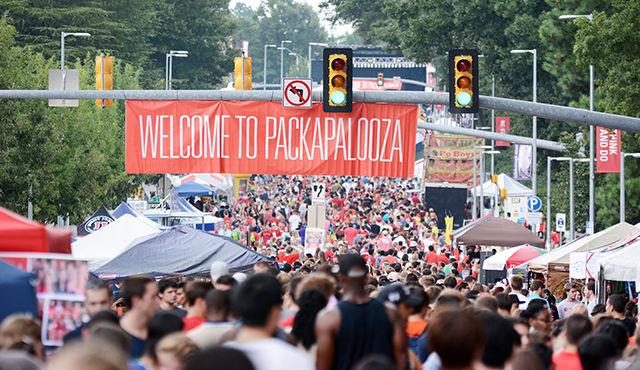 With over 45,000 NC State fans attending Packapalooza last year, the event on Hillsborough brought masses of people ranging from all ages. Photo by Joseph Phillips