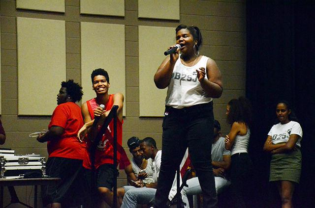 The Back to School Jam took place in the Witherspoon Cinema on Wednesday, August 19, 2015. The crowd consisted over a record-breaking 500 attendees.