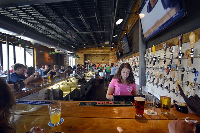 The second floor bar of the Raleigh Beer Garden. The RBG offers 344 craft beers, 144 of which are locally brewed in North Carolina.