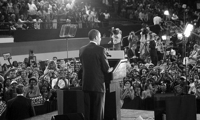 Then-Senator Barack Obama made a visit to Reynolds Coliseum during his campaign trail.
&#160;