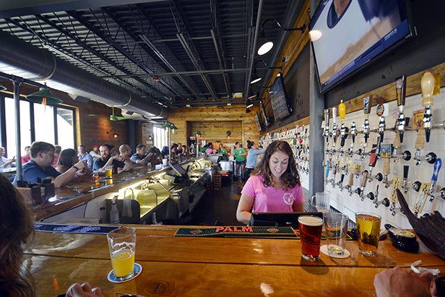 The Raleigh Beer Garden offers 344 craft beers, 144 of which are locally brewed in North Carolina.