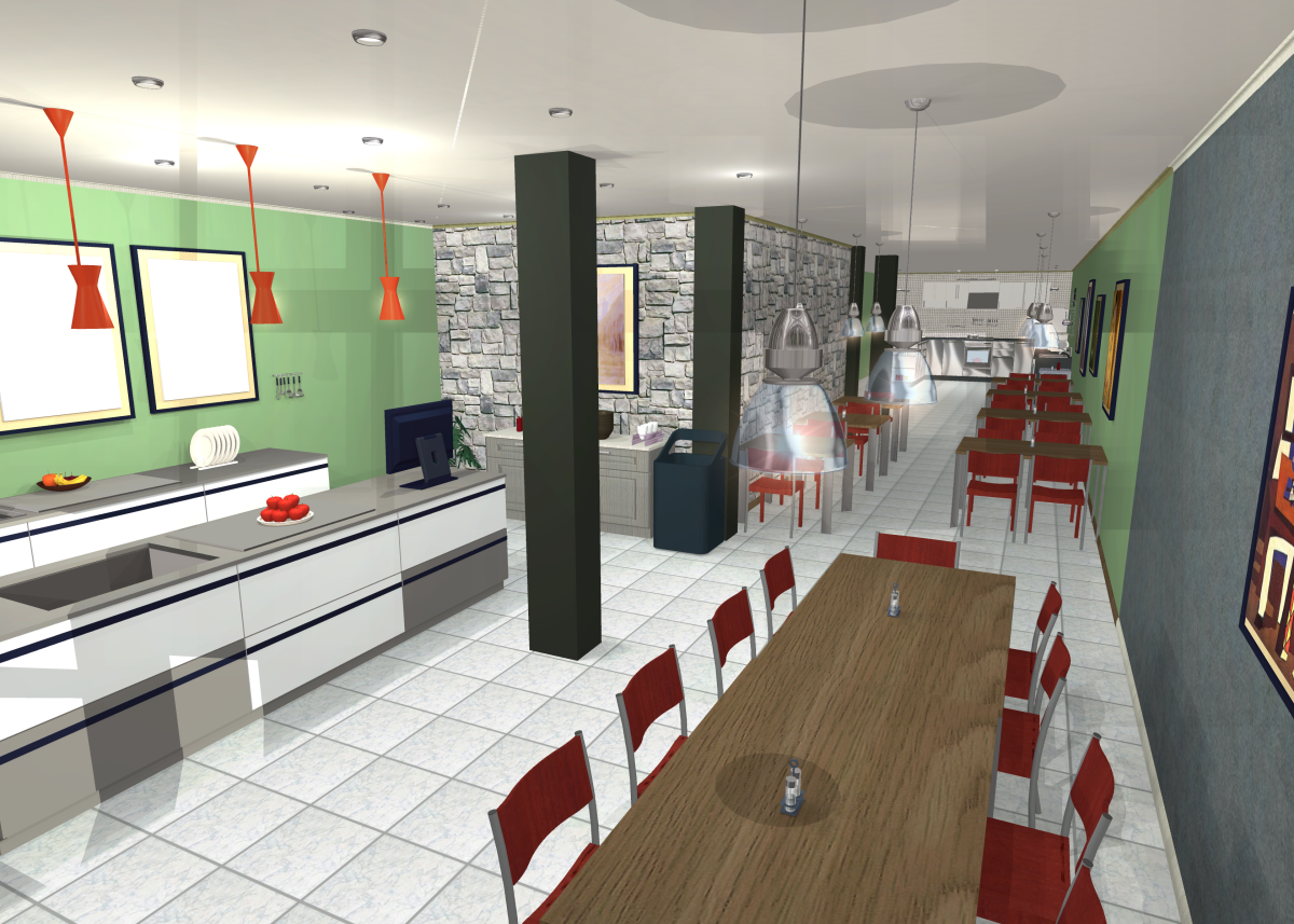 A mockup design shows how the interior of A Place at the Table will look. The pay-what-you-can cafe is set to open on Hillsborough Street in the summer of 2016.&#160;