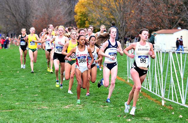 Members of the Wolfpack women's cross country team compete at the NCAA Championship Nov. 19 in Louisville, Kentucky. The women's team finished in fifth place, its highest finish since 2001.