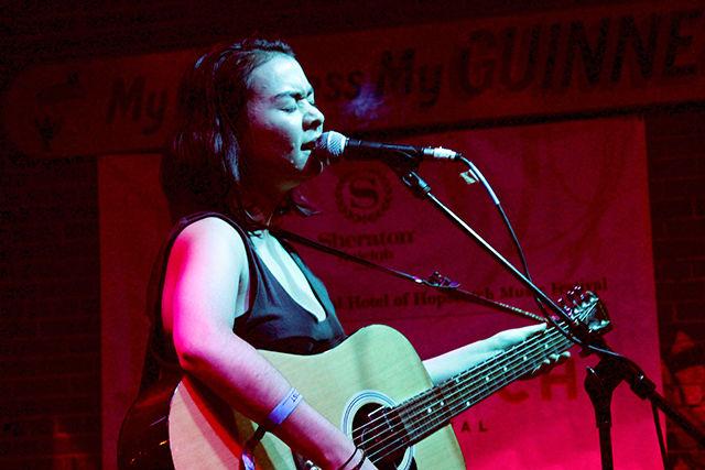 On Friday, Sept. 11, Mitski performed an acoustic set during the Hopscotch Music Festival. She performed at Tir Na Nog Irish Pub in downtown Raleigh.