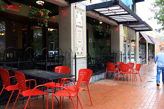 Outdoor seating seen at McDaid's Irish Restaurant and Pub as well as other restaurants on Hillsborough Street faces an uncertain future as debate over the jurisdiction over the sidewalks continues between NC State and the City of Raleigh. Walking space on the sidewalks becomes even more limited during large events like the &#8220;Hillsborough Hike.&#8221; In an effort to reduce noise and over-serving customers, city ordinances are already in place downtown limiting the number of people restaurants can serve in sidewalk seating, as well as what times they are not allowed to serve on the sidewalk.