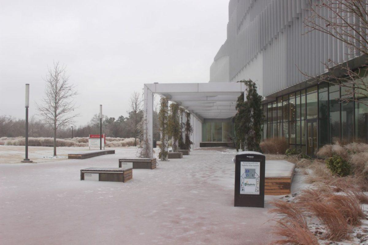 Hunt Library was closed Friday, Jan. 22 due to the winter storm and will remain closed through Saturday, Jan. 23. Regular hours will resume Sunday, Jan. 24 at 10 a.m.&#160;