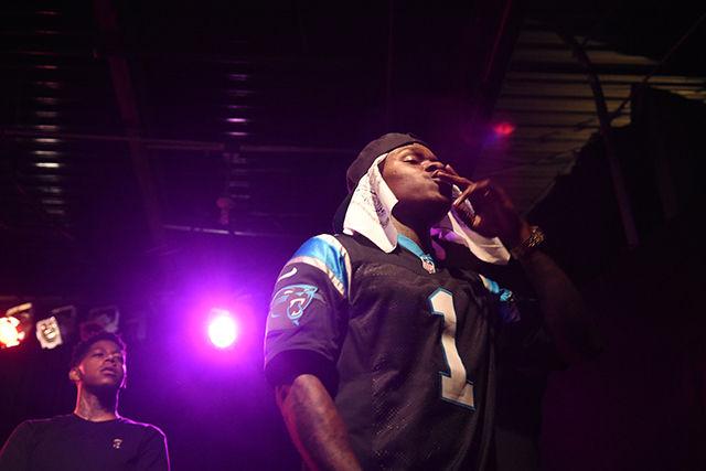Baby Jesus, Charlotte native, performs Saturday night at Cat's Cradle for the second night of WKNC's 13th Annual Double Barrel Benefit. The second night of theDouble Barrel Benefit featured only North Carolina native Rappers.