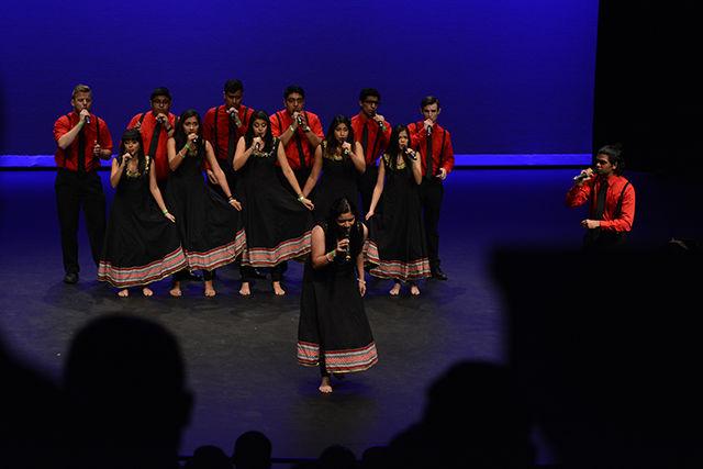 Dhadkan, an A Capella group from Ohio State University, performs at Sangeet Saagar, in Stewart Theatre on Feb 13, 2016.