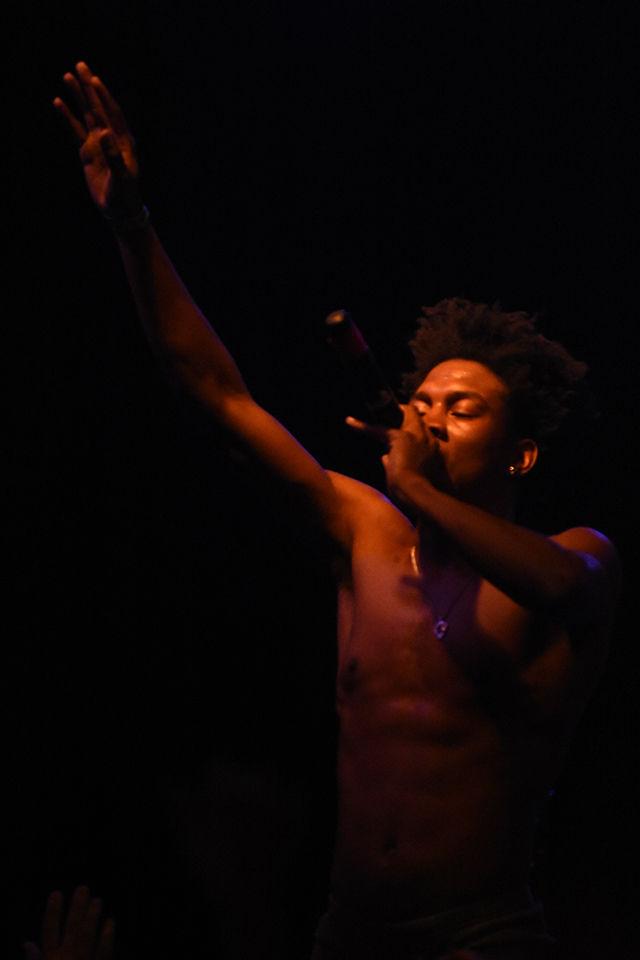 Professor Toon, Durham Native, performs Saturday night at Cat's Cradle for the second night of WKNC's 13th Annual Double Barrel Benefit. The second night of theDouble Barrel Benefit featured only North Carolina native Rappers.