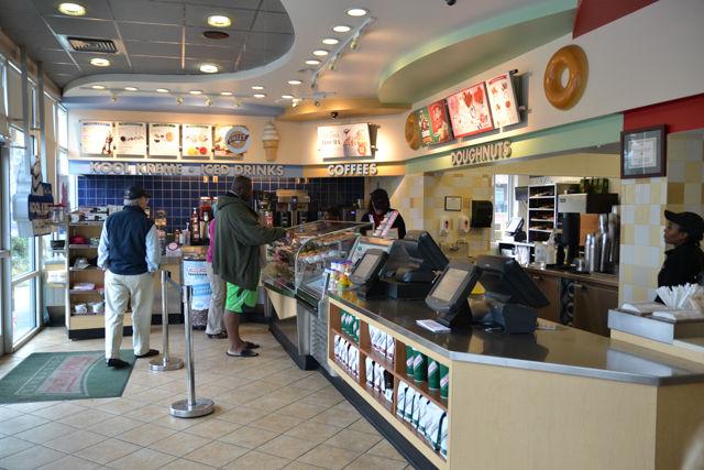 The Krispy Kreme Doughnuts store on North Person Street in Downtown Raleigh serves customers fresh doughnuts everyday of the year except for Christmas.