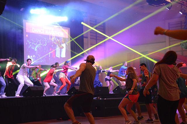 NC State held it's 4th annual dance marathon in the Talley State Ballroom. The event spanned from 10am Saturday, February 27th to 2am the following Sunday. Particiants followed along with the dancers on stage as they danced to songs throughout the day. The event raised over $80,000 by the end of the night, which was $13,000 more than the year before.