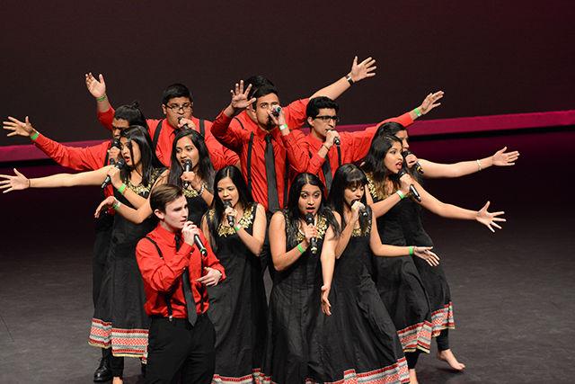 Dhadkan, an A Capella group from Ohio State University, performs at Sangeet Saagar, in Stewart Theatre on Feb 13, 2016.