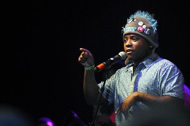 SkyBlew,Chapel Hill Rapper, performs Saturday night at Cat's Cradle for the second night of WKNC's 13th Annual Double Barrel Benefit. The second night of theDouble Barrel Benefit featured only North Carolina native Rappers.