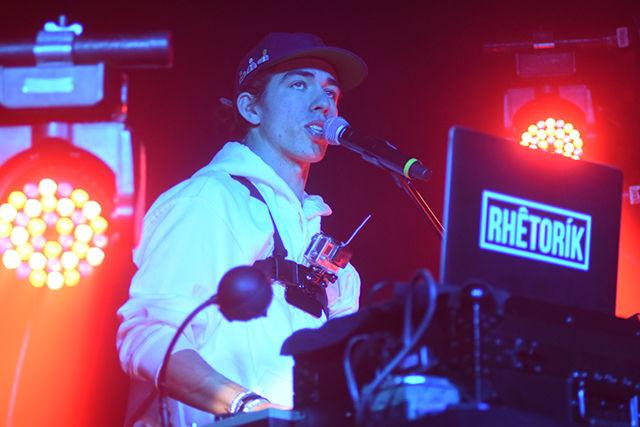 Dj Rhetorik performs at the Ritz on March 19th to during The Incredible World Tour. Rhetorik, the finalopening acts for Logic, pumped up the crowd mixing a variety of music in perpartion for the Logic, the main act.