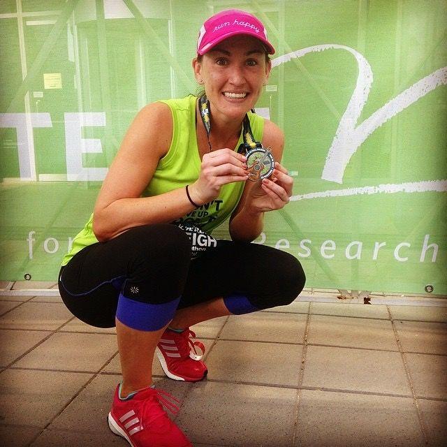 Adrienne Core, a 2010 NC State alumna, raced at Team V's, part of the V Foundation, Rock 'n' Raleigh Marathon last year. She also plans to race in this years marathon, which will take place on April 10. Team V's mission for Rock 'n' Roll Raleigh is to raise money for cancer research.&#160;