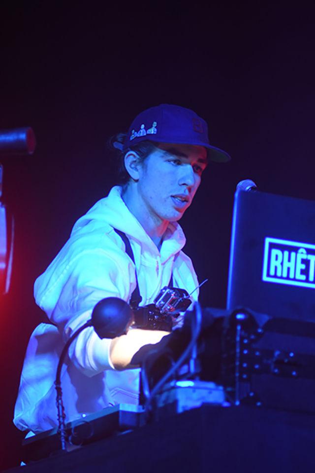 Dj Rhetorik performs at the Ritz on March 19th to during The Incredible World Tour. Rhetorik, the finalopening acts for Logic, is also one of the major contributors to Logic's Album "The Incredible True Story"