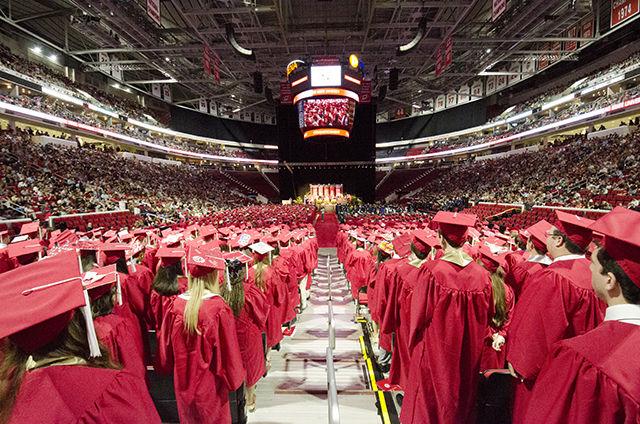 PNC Arena was filled with 8,565 students on May 9, 2015 for spring commencement.
