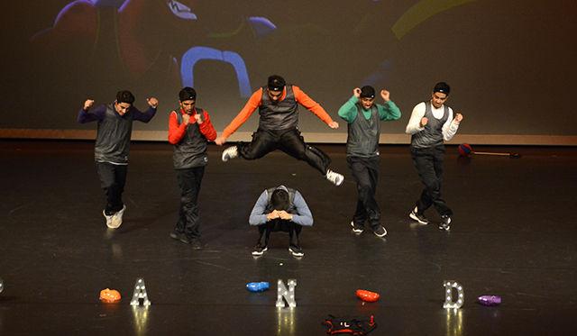 NYU Pandemonium competes at Oak City Revolution, a Bollywood dance competition hosted by Ektaa. This team won third place. The money raised from this event is for benefitting Pratham USA and Teaching for Tomorrow. The event took place in Stewart Theatre on April 2, 2016.