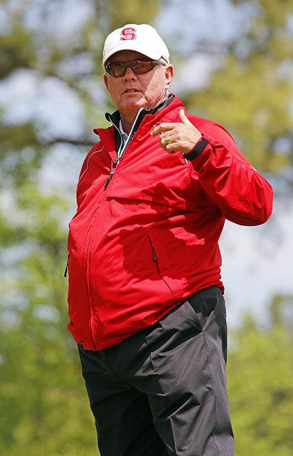 NC State men's golf head coach Richard Sykes is in his 45th year as the team's head coach. He was named the ACC Coach of the Year four times and was inducted into the Golf Coaches Hall of Fame in 2001.