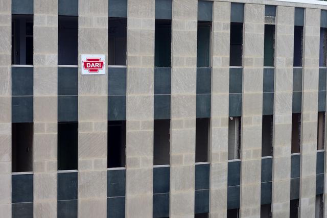 Harrelson Hall is prepped for demolition on May 18, 2016. The building is scheduled to be demolished this June.