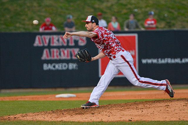 Redshirt junior pitcher Sean Adler pitches the ball. The NC State baseball team beat UNC-Greensboro 8-4 at Doak Field in Dail Park on March 1.