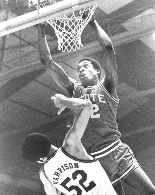 Kenny Carr plays for the U.S. men&#8217;s basketball team in the 1976 Montreal Olympics in Montreal. The team won the gold medal.