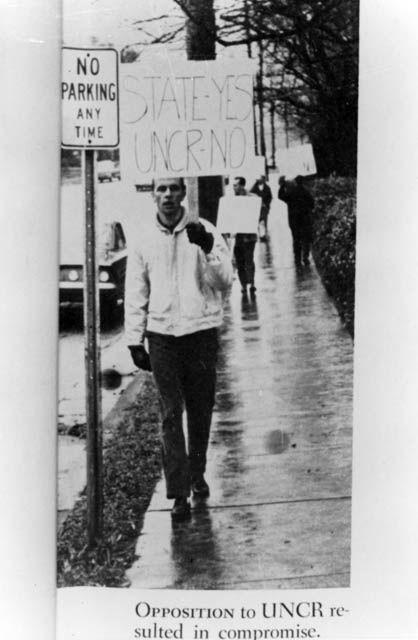 1963: At the time of this photo, North Carolina State College was debating a name change to the University of North Carolina, Raleigh. According to NCSU Libraries, the alteration was dismissed and the name was instead changed to North Carolina State of the University of North Carolina at Raleigh. The current name, North Carolina State University at Raleigh, was established two years later.