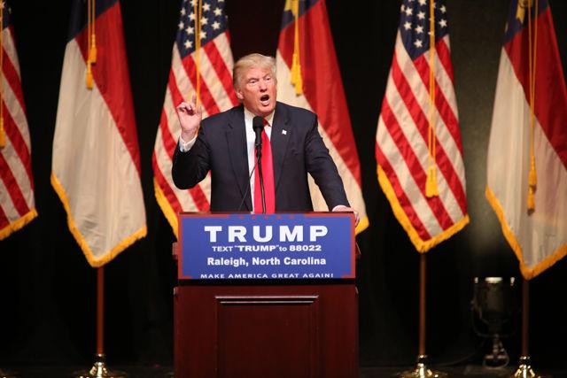 The Donald Trump rally was held on July 5 in Memorial Auditorium at the Duke Energy Center for the Performing Arts, attracting a crowd of more than 2,000.