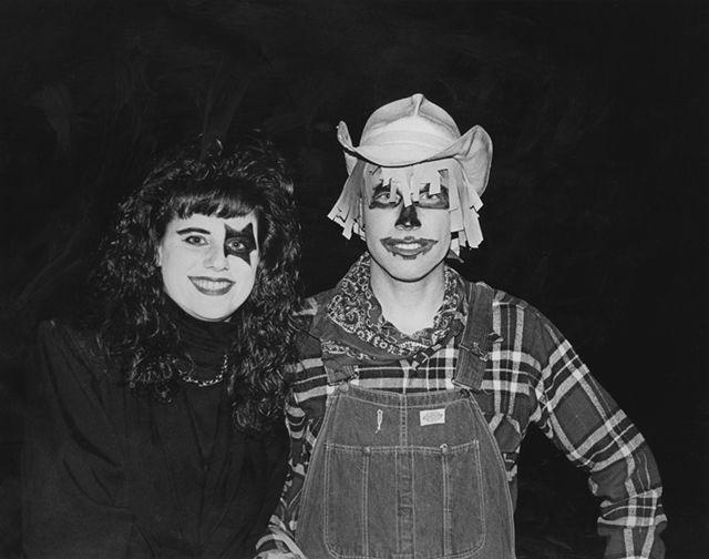Students dress in various costumes to celebrate Halloween.&#160;