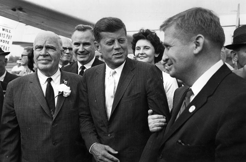 Sept. 18, 1960: &#160;Presidential candidate John F. Kennedy makes a campaign stop in Reynolds Coliseum.&#160;
&#160;