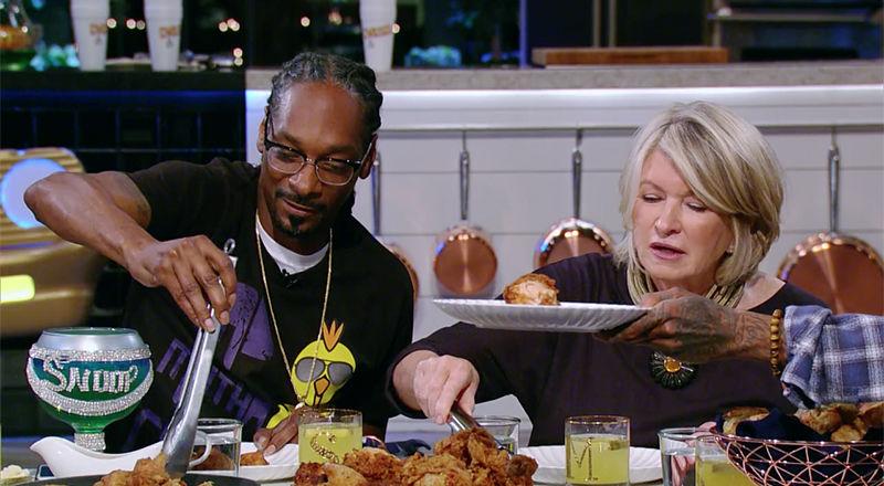 "Martha and Snoop's Potluck Dinner Party" runs Mondays at 9 p.m. on VH1. The show premiered on Nov. 7 with special guests Wiz Khalifa, Ice Cube, Seth Rogen and Anderson .Paak.&#160;