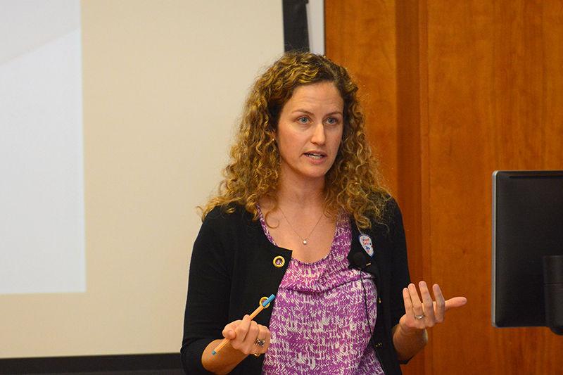 Maggie Simon, an assistant professor of English at NC State, came out to D.H. Hill to discuss how academics are using comics and graphic novels in literature classroom lectures on Thursday. Simons explains the relationship between comics and traditional journalistic writing, along with the advantage they may bring to us.