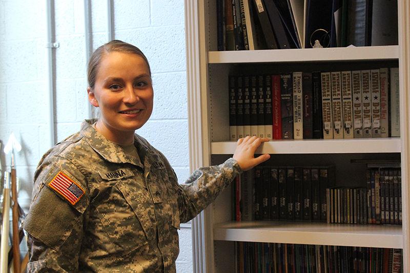 Ashley Hanna, a sophomore majoring in exploratory studies, is an Army ROTC cadet. Hanna was among the NC State cadets who were mobilized with the National Guard to provide disaster relief support for Hurricane Matthew. Hanna is a medic with the North Carolina National Guard and was stationed in Lumberton and Fair Bluff.