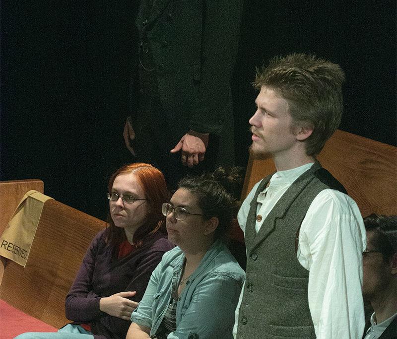 Carter Pape, a senior studying mathematics, performs in &#8220;Gross Indecency&#8221; as part of NC State University Theatre. &#8220;Gross Indecency&#8221; ran from Oct. 19-30 in the Kennedy-McIlwee Studio Theatre in Thompson Hall.
