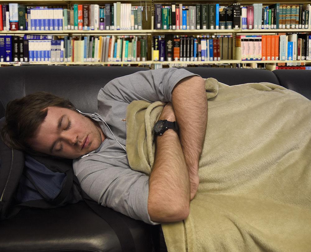 


William Pilgrim, a freshman studying mechanical engineering, is sleeping peacefully in his home, also known as D.H. Hill Library. For students looking to save a couple of bucks, the Bookstacks provide a warm, safe place to secretly live.&#160;


