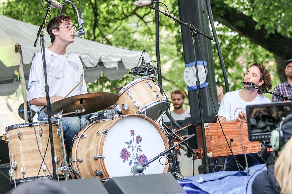 The band Whitney performs at Pitchfork music festival in 2016. The band released "Light upon the Lake," in June 2016.