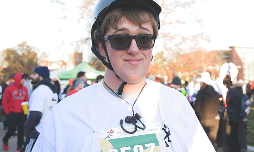 Sam Griffin, Technician's resident runner, is confident leading up to the 5-mile race.