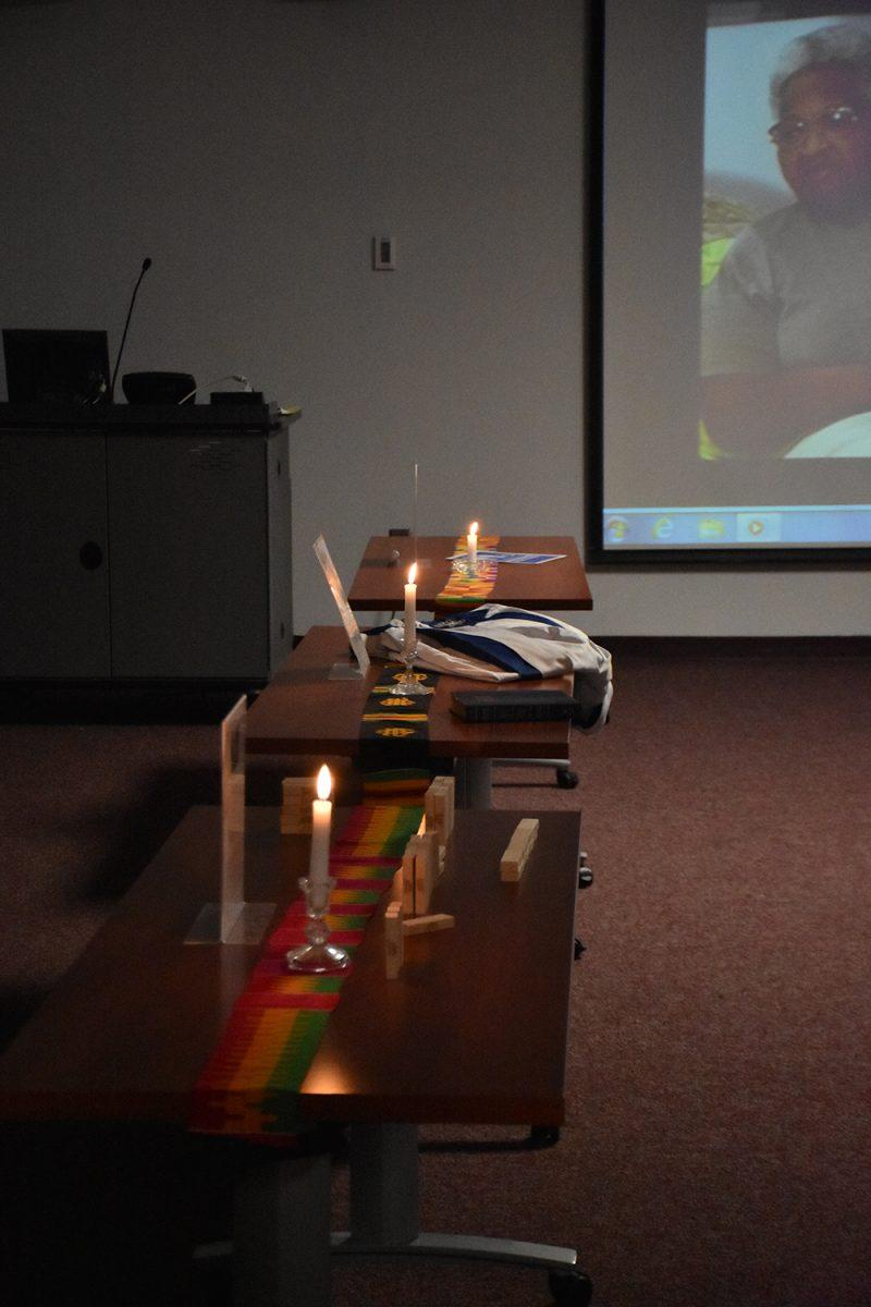 The reflection room helped visitors digest some of the information that they had just received about african-americans that have lost their lives because of their beliefs. On Feb. 18, 2017, the African-American Cultural Center hosted Blacks in Wax, a live wax museum that featured over 22 figures that had made a significant impact on history.