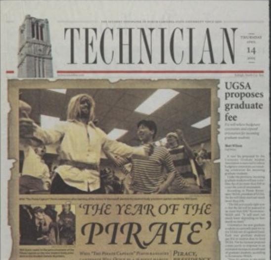 In 2005, Whil "The Pirate Captain" Plavis was elected the student body president