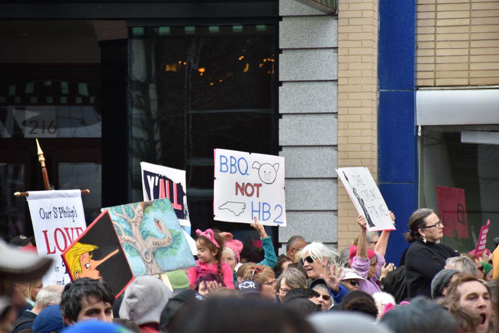 Moral March attendees came to Raleigh on Feb. 11, 2017, from all over the state to stand up for their rights and to show their opposition to recent laws that prevent Equality for all people.