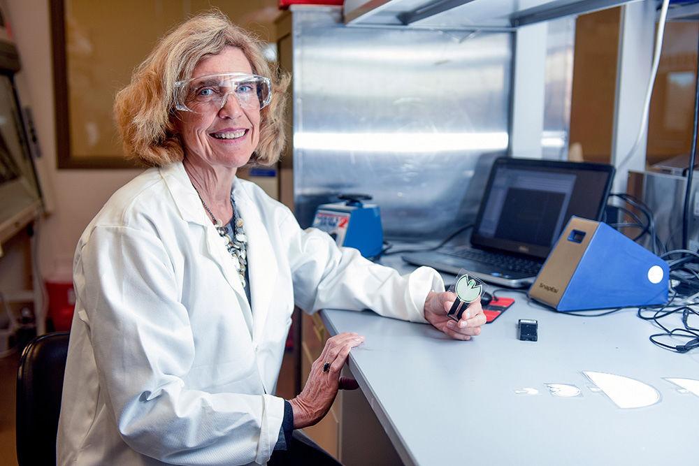 Professor Frances Ligler, Lampe Distinguished Professor in the joint NC State and UNC-Chapel Hill Department of Biomedical Engineering, performs research in the field of biosensors, biomaterials and microfluidics. Ligler said her "work with biosensors and biomaterials is very interdisciplinary." Ligler was inducted into the National Inventors Hall of Fame for her work on optical biosensors.